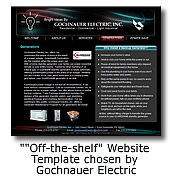 Basic Website Template chosen by Gochnauer Electric, East Greenville PA